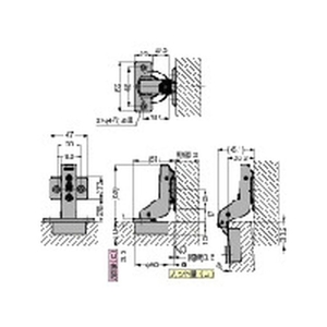 スガツネ工業 スガツネ工業H360-C26-0Tラプコン搭載オリンピアスライドヒンジ厚扉用 FC784FN-1956907-イメージ4