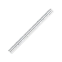 共栄プラスチック グランデ方眼みぞ付カッティング定規 50cm FC226YX-4605510