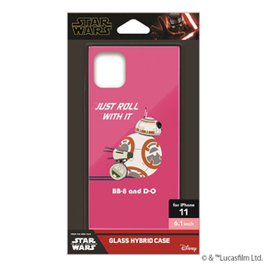 PGA iPhone 11用ガラスハイブリッドケース BB-8 PG-DGT19B33BB-イメージ3