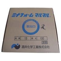 酒井化学工業 ミナ/弾性シーラントバックアップ材 ミナフォームマルマル #15 15mm×100m ホワイト10～1315100 FC698EW-8289132