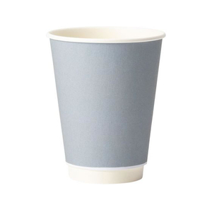 サンナップ エアーウォールカップ ブルーグレー 340mL 25個 FCD975H-C3425EWBG-イメージ1