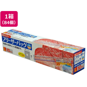 大和物産 Wジッパー フリーザーバッグL 10枚入×84個 FCE660A-イメージ1