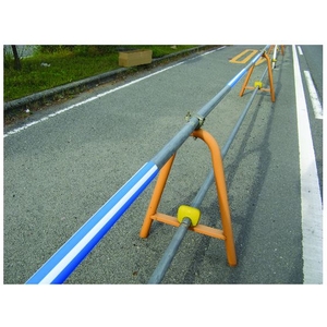 日大工業 ワニ印/単管安全表示カバー 目立つぞ ブルー・白 長さ900mm FC608FX-4739183-イメージ2