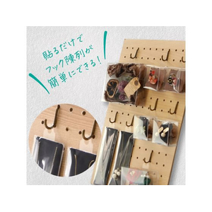 タカ印 透明フックシール 60片×10冊 FC488SH-20-1570-イメージ4