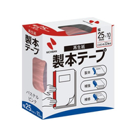 ニチバン 製本テープ 再生紙 25mm*10m パステルピンク F818139-BK-2533
