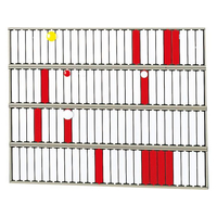 リヒトラブ 回転標示盤 100口座 FCE285U-S2534