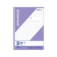 キョクトウ スクールラインプラス 5mm方眼罫 セミB5 30枚 バイオレット FC627TG-LSP5V