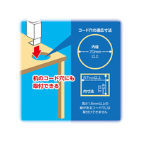 アスカ F325263-TS9802 テレホンスタンド フレックス ハイタイプ