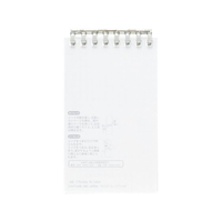 リヒトラブ オープンリングノート メモサイズ クリヤー FC070PJ-N2720-1