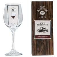 藤栄 ワイングラス デリケートワイド(350ml) LB302LIBBEYWINEﾃﾞﾘｹ-ﾄﾜｲﾄﾞ