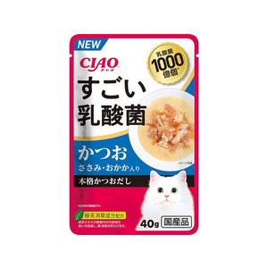 いなば CIAO すごい乳酸菌パウチ 鰹ささみおかか 40g FC201RW-イメージ1