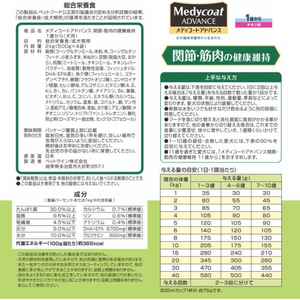 ペットライン メディコートアドバンス 関節・筋肉の健康維持 1歳から 2kg(500g×4袋) FCJ135U-MCA-35-イメージ2