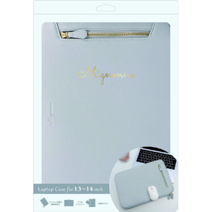 オウルテック Mignonne ノートPCケース 13～14インチ用 ダルブルー OWL-PCBAGMIN01-BL-イメージ2