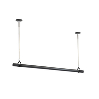 川口技研 室内用ホスクリーン 物干竿セット QSC型(1セット/標準サイズ) ブラック QSC-15-BK