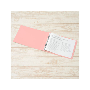 プラス フラットファイル厚とじ ノンステッチ A4ヨコ ピンク NO.022NW F876593-78288-イメージ4
