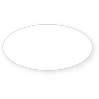 タカ印 アドテープ 楕円 透明 小(13×25mm) 500片 FC25580-21-111