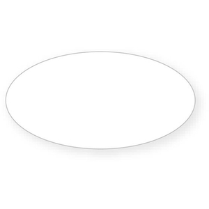 タカ印 アドテープ 楕円 透明 小(13×25mm) 500片 FC25580-21-111-イメージ1