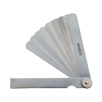 SK/スキマゲージ シクネスゲージ 100mm 10枚 厚さ0.01～0.10mm FC698VE-4360234