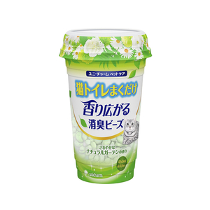ユニ・チャーム 猫トイレまくだけ消臭ビーズ さわやかなナチュラルガーデンの香り 450ml F136021-イメージ1