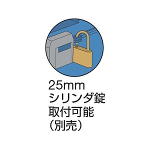 トラスコ中山 樹脂山型工具箱 青 FC303DY-1337459-イメージ2