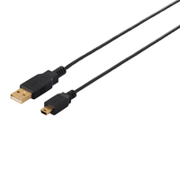 BUFFALO USB2．0ケーブル (A to miniB) 2．5m BSUAMNSM2シリーズ ブラック BSUAMNSM225BK