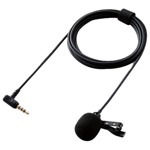 エレコム マイク 有線 4極φ3.5mm ピンマイク ブラック HS-MC09BK エレコム マイク 有線 4極φ3.5mm ピンマイク ブラック HS-MC09BK