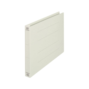 プラス フラットファイル厚とじ ノンステッチ A4ヨコ グレー NO.022NW F876594-78289-イメージ1