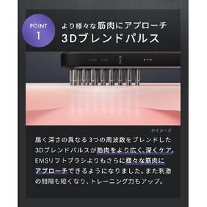 SALONIA EMSリフトブラシ 3Dケア SAL24305-BK-イメージ5