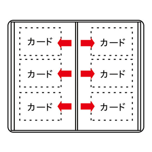 リヒトラブ カードホルダー〈カドロック&SEIHON〉タテ型 240カード 黒 FC32800-A4103-24-イメージ3
