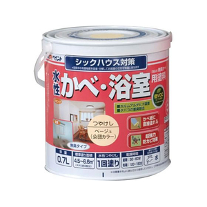アトムサポート 水性壁浴室塗料 0.7L ベージュ FCB269H-イメージ1