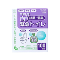スマイルキッズ W抗菌・消臭緊急トイレ 100回分 FCF080U-ABO-100100