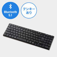 サンワサプライ SKB-BT22BKN Bluetoothスリムキーボード(テンキーあり