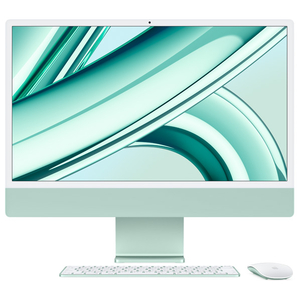 Apple 24インチiMac Retina 4．5Kディスプレイモデル： 8コアCPUと10コアGPUを搭載したApple M3チップ, 256GB SSD グリーン MQRN3JA-イメージ1