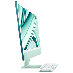 Apple 24インチiMac Retina 4．5Kディスプレイモデル： 8コアCPUと10コアGPUを搭載したApple M3チップ, 256GB SSD グリーン MQRN3JA-イメージ2