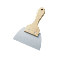 エムテートリマツ 木柄 シリコン三角ゴムヘラ 短柄 特大 FCM6986-010285004