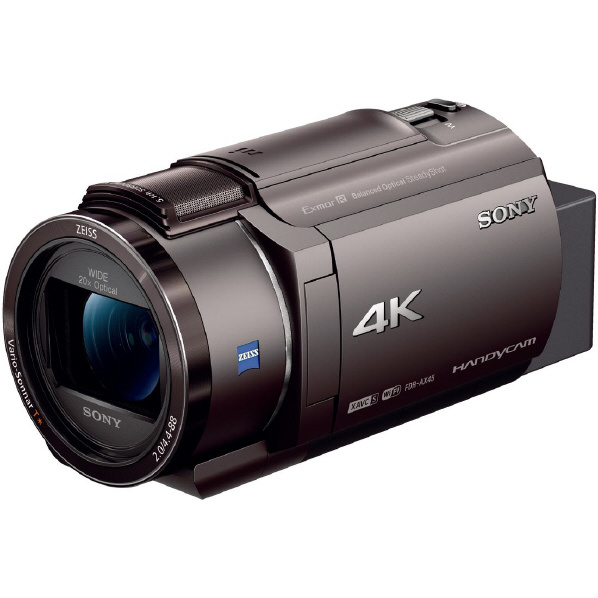 エディオンネットショップ Sony Fdrax45ti 64gb内蔵メモリー デジタル4kビデオカメラ ハンディカム ブロンズブラウン