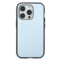 グルマンディーズ iPhone 15 Pro用耐衝撃ケース IIIIFIT ライトブルー IFT-156LBL
