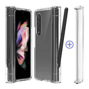 araree Galaxy Z Fold 3用ペンホルダー付クリアケース NUKIN 360 クリア AR21942GZFD3-イメージ1