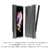 araree Galaxy Z Fold 3用ペンホルダー付クリアケース NUKIN 360 クリア AR21942GZFD3-イメージ4