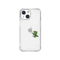 AKAN iPhone 13 mini用ソフトタフケース おしごとザウルス―日曜大工 グリーン AK20942I13MN