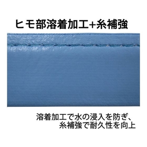 東和コーポレーション エプロン 耐油ウレタンエプロン ブルー FC702EU-1373739-イメージ3