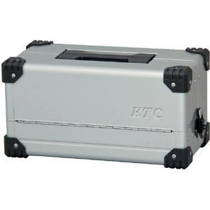 ＫＴＣ スチール製工具箱 両開きメタルケース（シルバー） 間口４４０×奥行２３３×高さ２３０ｍｍ KTC 両開きメタルケース キャリングトレイ EK-10A-イメージ1