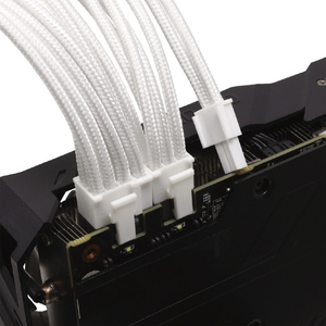 アイネックス PCI Express用電源延長スリーブケーブル 30cm ホワイト PX-015V-WH2-イメージ4