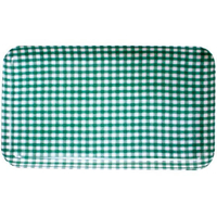 橋本達之助工芸 角 カスタートレー SS チェックグリーン FC309LC-1111300