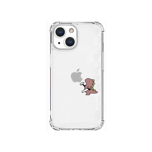 AKAN iPhone 13 mini用ソフトタフケース おしごとザウルス―日曜大工 ピンク AK20943I13MN-イメージ1