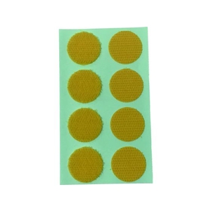 ユタカメイク マジックテープ ワンタッチ 22φ 8コ入り イエロー FC522GB-8280526-イメージ1