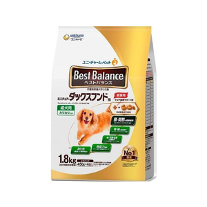ユニ・チャーム ベストバランス カリカリ M ダックス成犬 1.8kg FCU8707-イメージ1