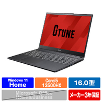 マウスコンピューター 16型ゲーミングノートパソコン e angle select G TUNE ブラック EDP6I5G6016S5