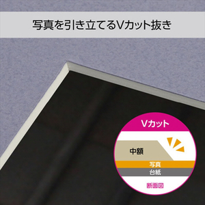 ハクバ 写真台紙 メモリアル台紙 想 2Lサイズ 1面(ヨコ) りんどう MM-R2LY1PU-イメージ5