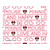 シヤチハタ ディズニーキャラクター ネーム9着せ替えパーツ ミニー2 F870156-XL-9PKHC/H-DN2-イメージ2